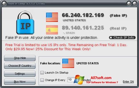 Screenshot Hide IP Easy für Windows 7