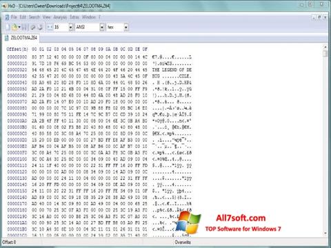 Screenshot Hex Editor für Windows 7