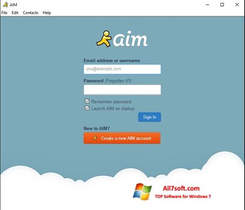Screenshot AOL Instant Messenger für Windows 7