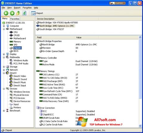 Screenshot EVEREST Home Edition für Windows 7