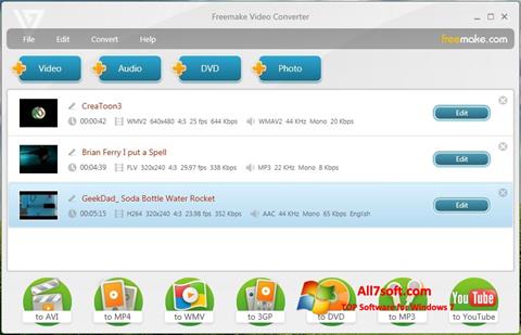 Screenshot Freemake Video Converter für Windows 7
