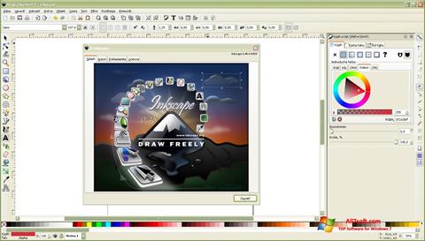 Screenshot Inkscape für Windows 7