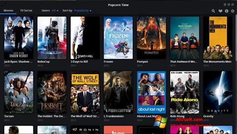 Screenshot Popcorn Time für Windows 7