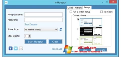 Screenshot mHotspot für Windows 7