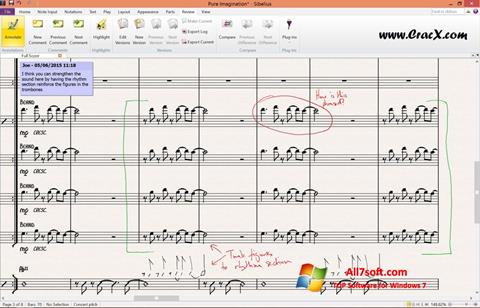 Screenshot Sibelius für Windows 7