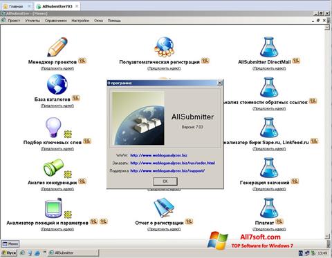 Screenshot AllSubmitter für Windows 7