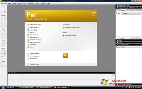 Screenshot Adobe Fireworks für Windows 7