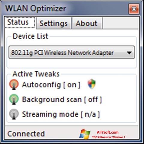 Screenshot WLAN Optimizer für Windows 7