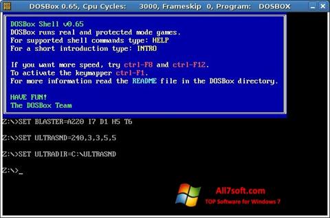 Screenshot DOSBox für Windows 7