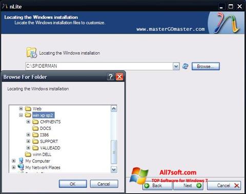Screenshot nLite für Windows 7