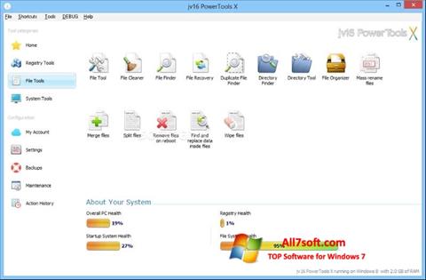 Screenshot jv16 PowerTools für Windows 7