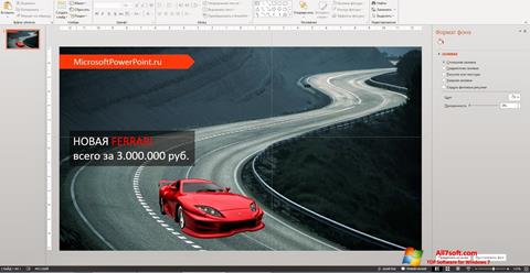 Screenshot Microsoft PowerPoint für Windows 7