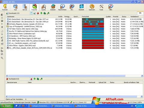 Screenshot eMule für Windows 7