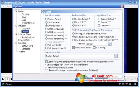 Screenshot Media Player Classic für Windows 7