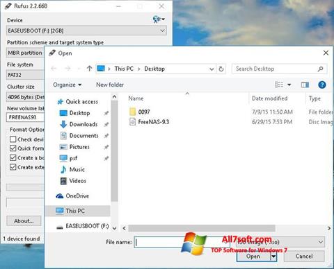 Screenshot Rufus für Windows 7