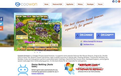 Screenshot Coowon Browser für Windows 7