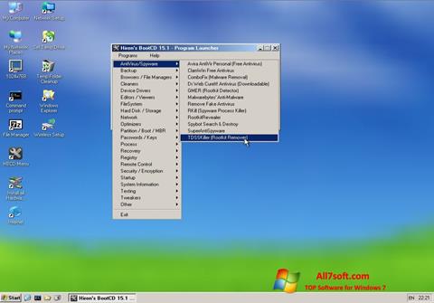 Screenshot Hirens Boot CD für Windows 7