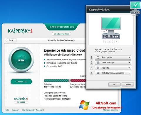 Screenshot Kaspersky Internet Security für Windows 7