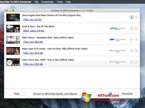 Screenshot Free YouTube to MP3 Converter für Windows 7