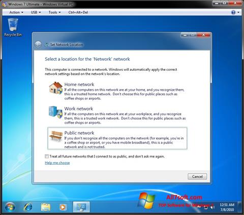 Screenshot Windows Virtual PC für Windows 7