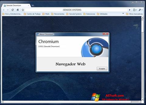 Screenshot Chromium für Windows 7