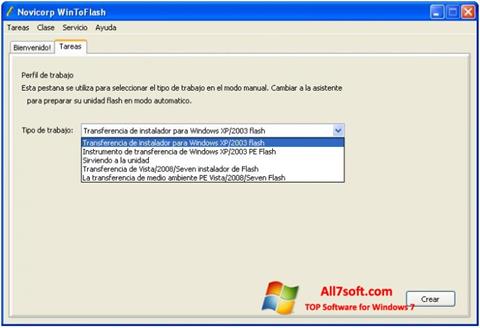 Screenshot WinToFlash für Windows 7