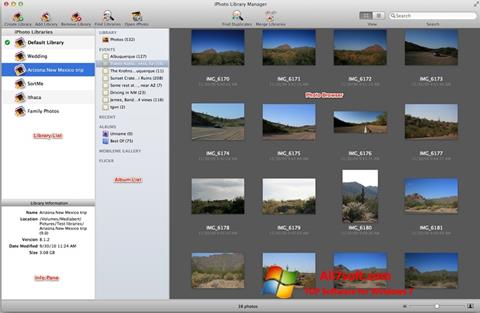 Screenshot iPhoto für Windows 7