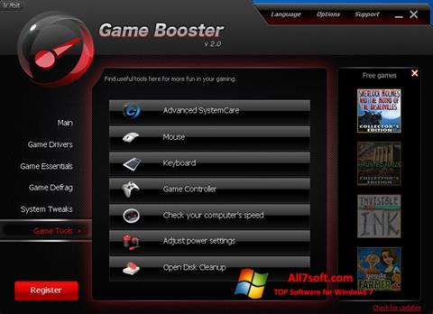 Screenshot Game Booster für Windows 7