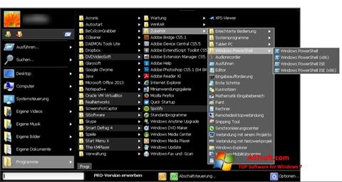 Screenshot Start Menu X für Windows 7