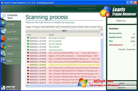Screenshot Trojan Remover für Windows 7