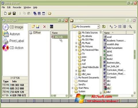 Screenshot DeepBurner für Windows 7
