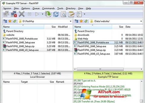 Screenshot FlashFXP für Windows 7