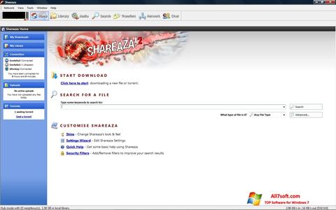 Screenshot Shareaza für Windows 7
