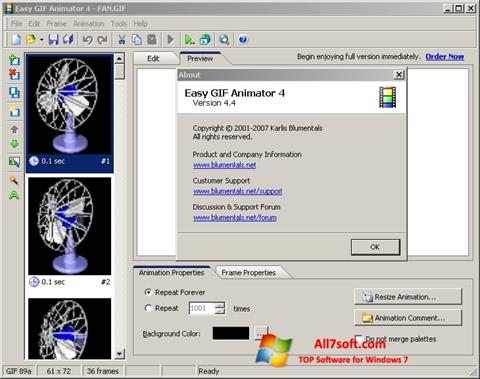 Screenshot Easy GIF Animator für Windows 7