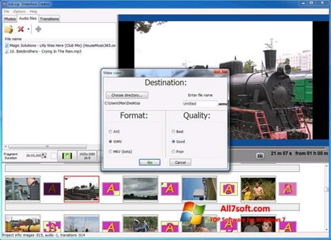 Screenshot Bolide Slideshow Creator für Windows 7