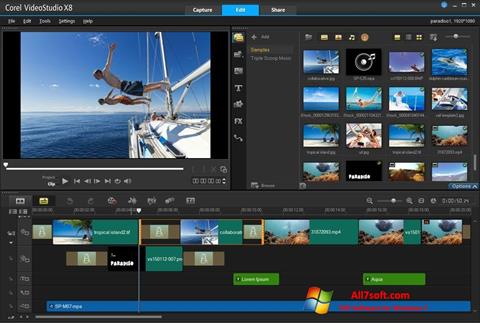 Screenshot Corel VideoStudio für Windows 7