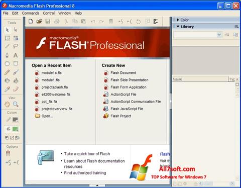 Screenshot Macromedia Flash Player für Windows 7