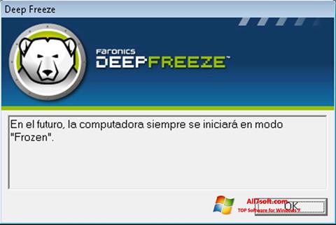 Screenshot Deep Freeze für Windows 7