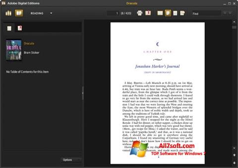 Screenshot Adobe Digital Editions für Windows 7
