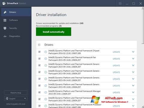 Screenshot DriverPack Solution Online für Windows 7