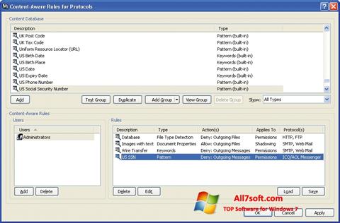 Screenshot DeviceLock für Windows 7