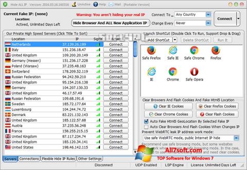 Screenshot Hide ALL IP für Windows 7