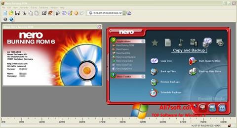 Screenshot Nero Burning ROM für Windows 7