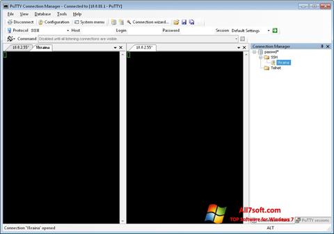 Screenshot PuTTY Connection Manager für Windows 7