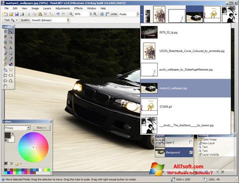 Screenshot Paint.NET für Windows 7