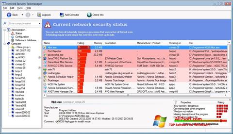 Screenshot Security Task Manager für Windows 7