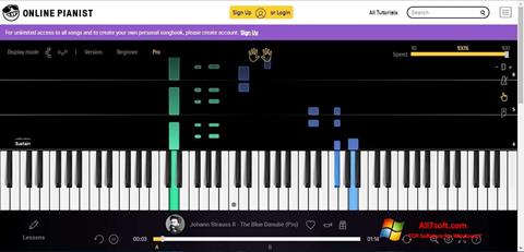 Screenshot Virtual Piano für Windows 7