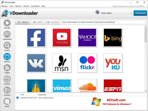 Screenshot VDownloader für Windows 7