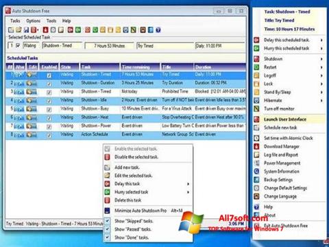 Screenshot Auto ShutDown für Windows 7