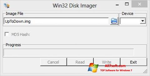 Screenshot Win32 Disk Imager für Windows 7